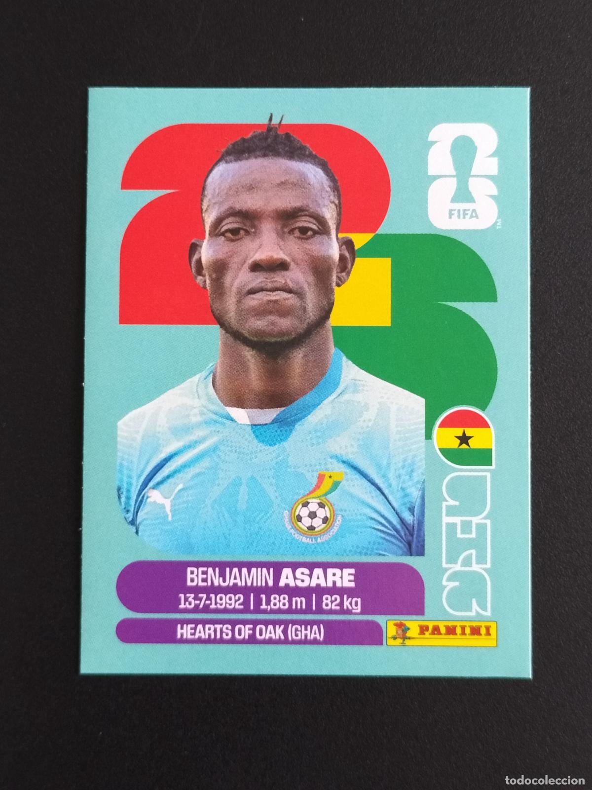 Cromos de Futebol: GHA EXTRA BENJAMIN ASARE GHANA CROMOS STICKER UPDATE MUNDIAL 26 2026 FIFA WORLD CUP PANINI