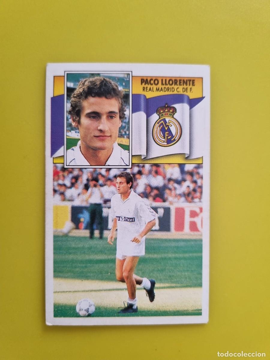 Cromos de Futebol: CROMO LIGA ESTE 90 91 1990 1991 NUNCA PEGADO SIN PEGAR PACO LLORENTE REAL MADRID AR1026