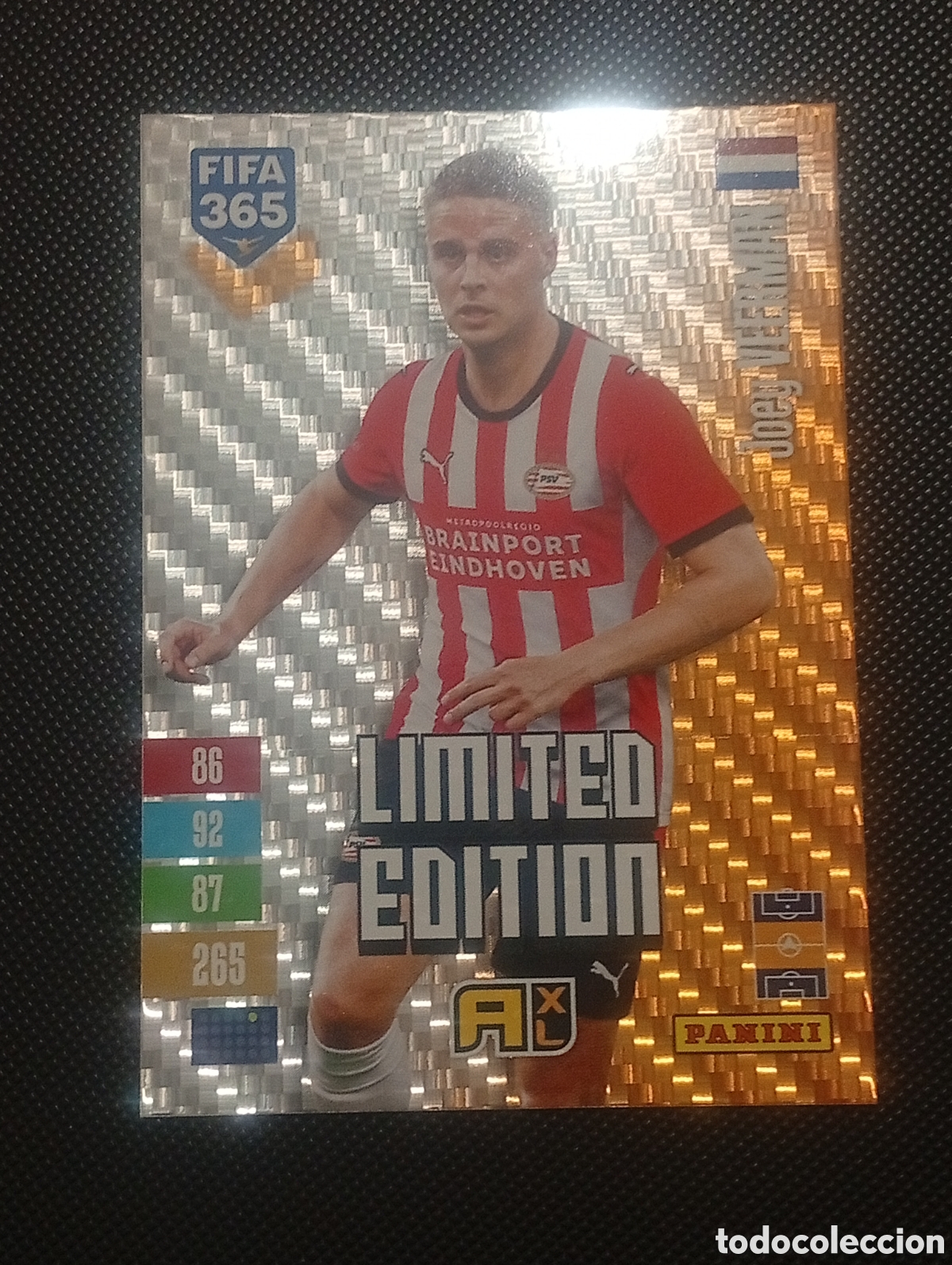 Cromos de f&uacute;tbol: limited edition VEERMAN PSV ADRENALYN FIFA 365 PANINI 2026 2027 26 27 CROMOS CARDS