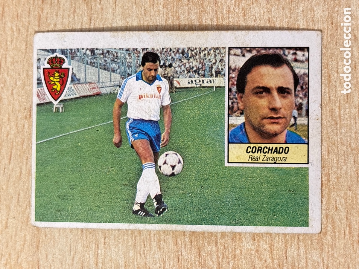 Cromos de f&uacute;tbol: Corchado Real Zaragoza Ed. Este 84-85 sin pegar