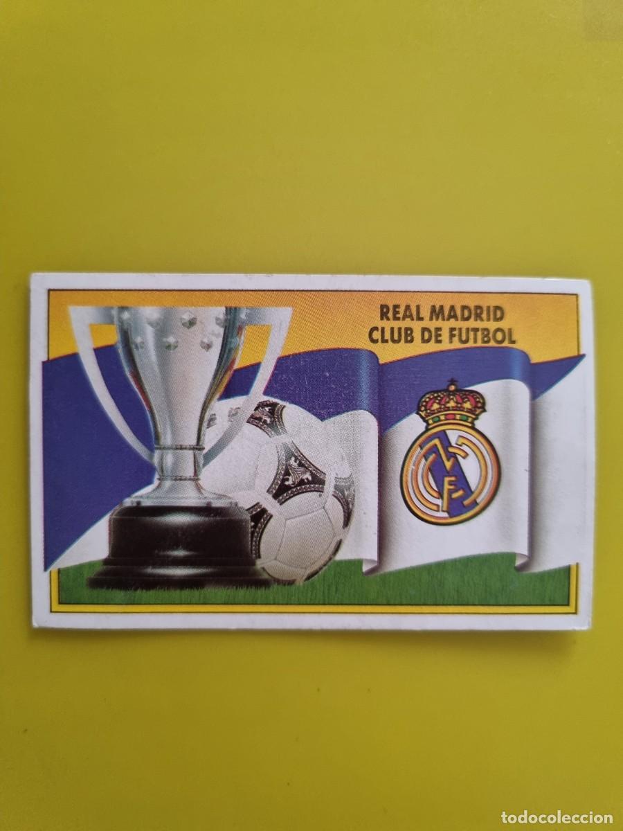 Cromos de Futebol: CROMO LIGA ESTE 90 91 1990 1991 NUNCA PEGADO SIN PEGAR ESCUDO Y BANDERA REAL MADRID AR1026