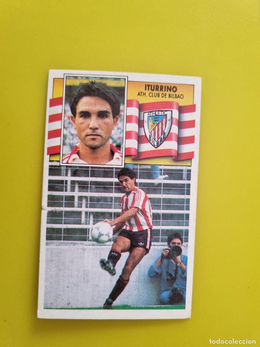 Cromos de f&uacute;tbol: CROMO LIGA ESTE 90 91 1990 1991 NUNCA PEGADO SIN PEGAR ITURRINO ATH BILBAO AR1026