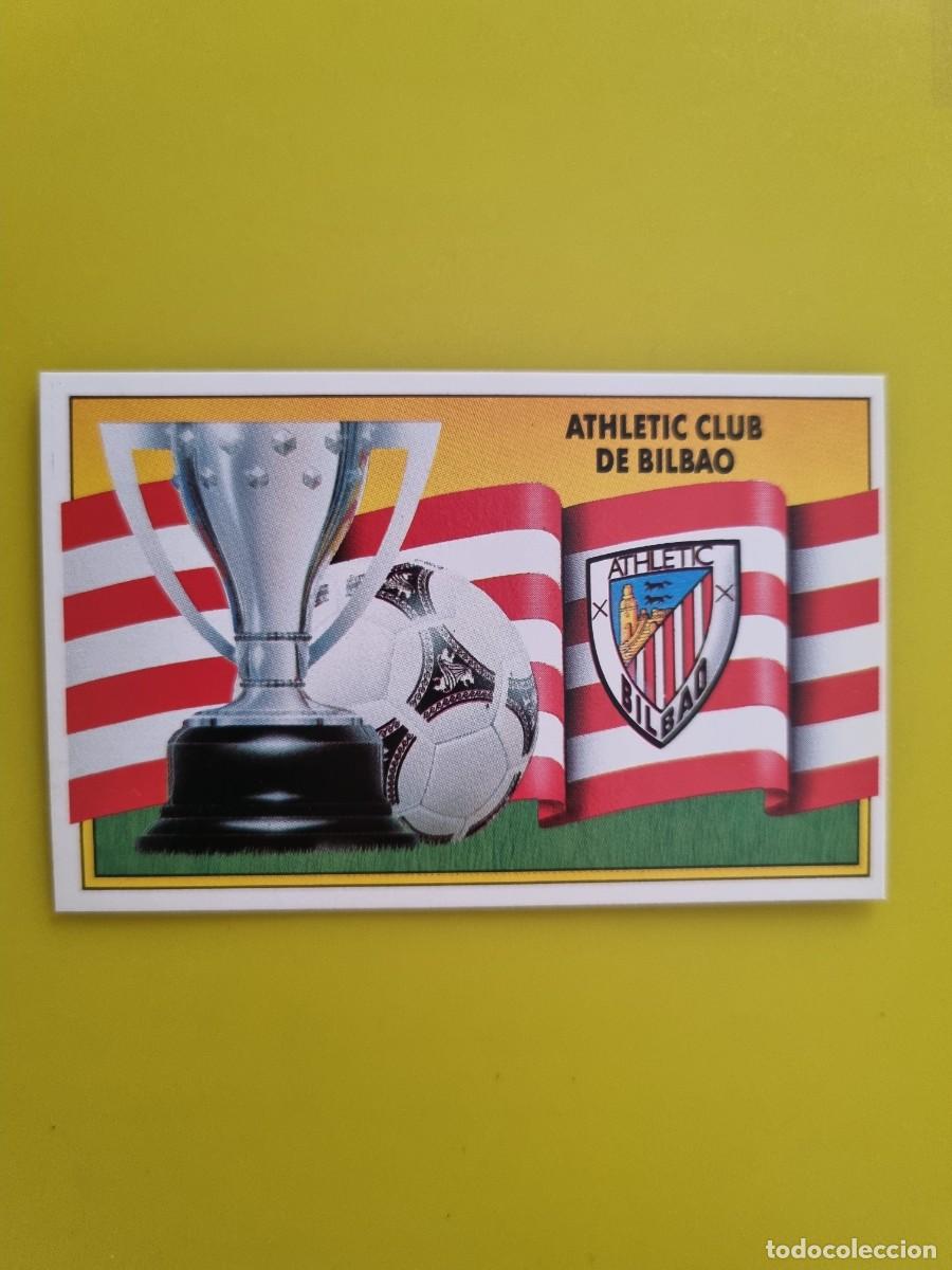Cromos de f&uacute;tbol: CROMO LIGA ESTE 90 91 1990 1991 NUNCA PEGADO SIN PEGAR ESCUDO Y BANDERA ATH BILBAO AR1026