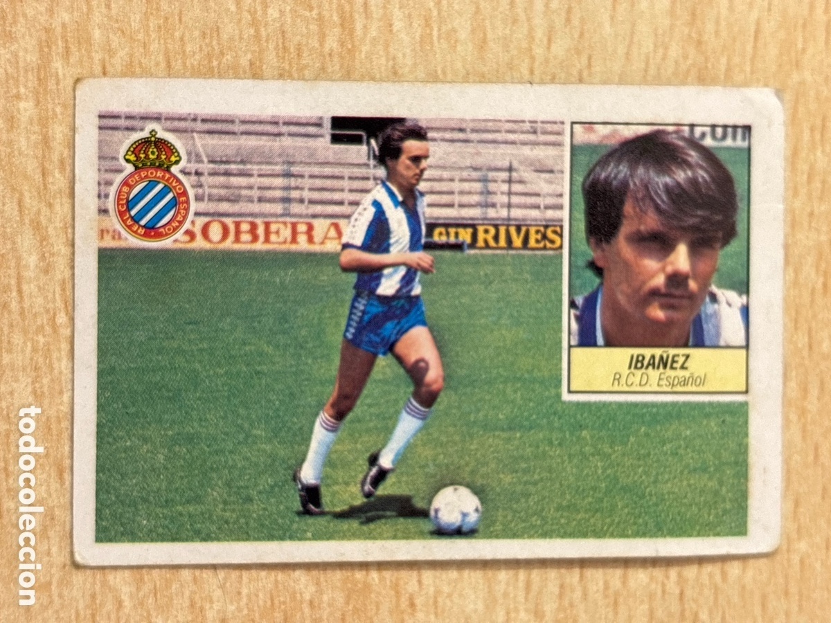 Cromos de f&uacute;tbol: Ib&aacute;&ntilde;ez Fichaje 19 RCD Espa&ntilde;ol Ed. Este 84-85 sin pegar