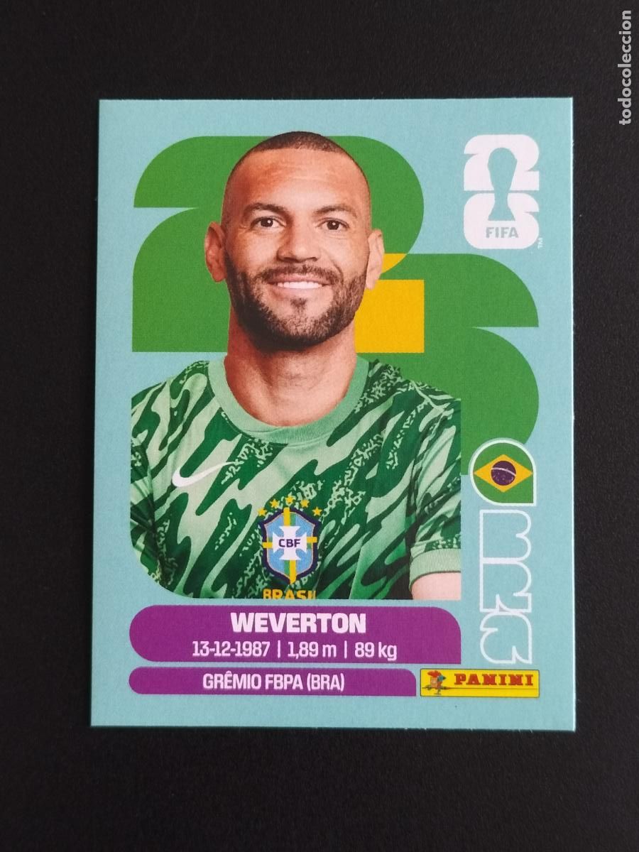 Cromos de f&uacute;tbol: BRA EXTRA WEVERTON BRASIL CROMOS STICKER UPDATE MUNDIAL 26 2026 FIFA WORLD CUP PANINI