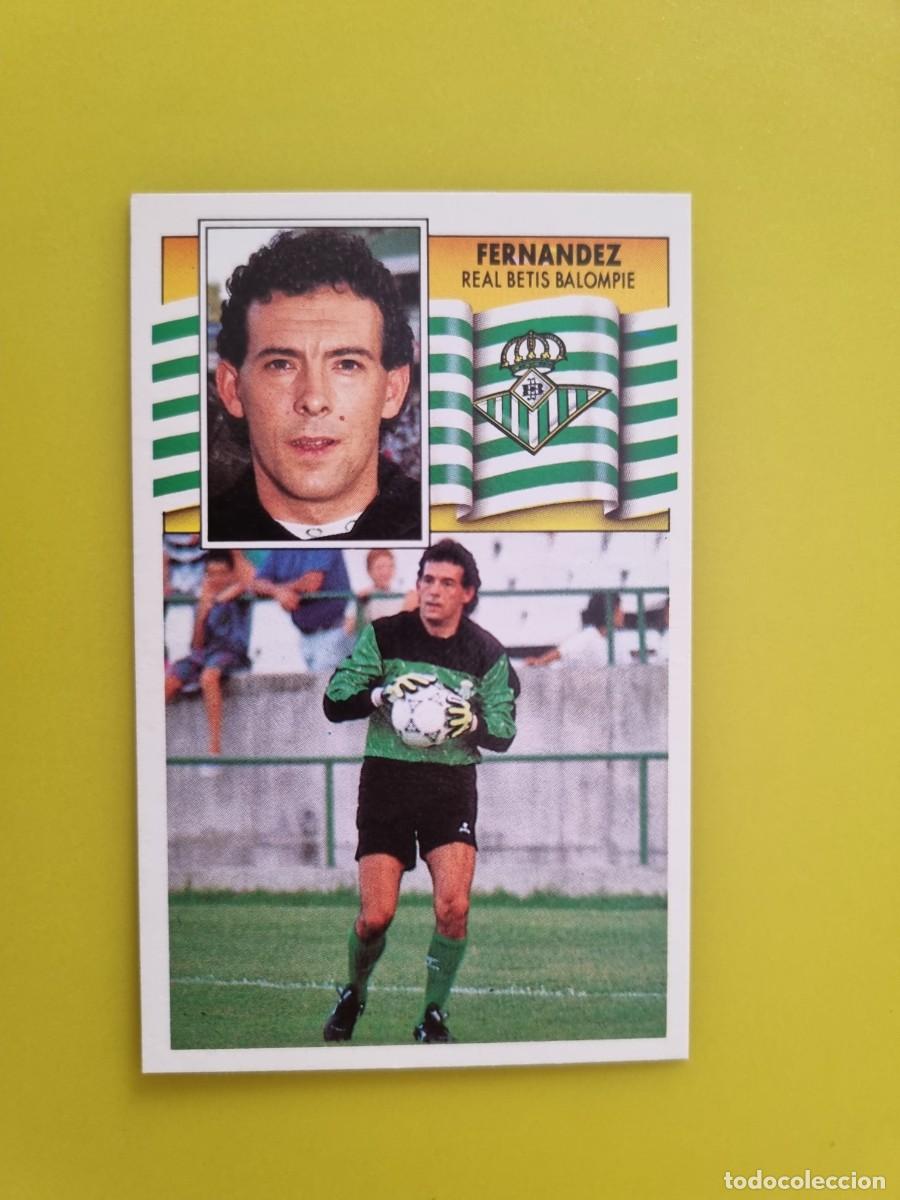 Cromos de f&uacute;tbol: CROMO LIGA ESTE 90 91 1990 1991 NUNCA PEGADO SIN PEGAR FERNANDEZ FICHAJE N&ordm;15 REAL BETIS AR1026
