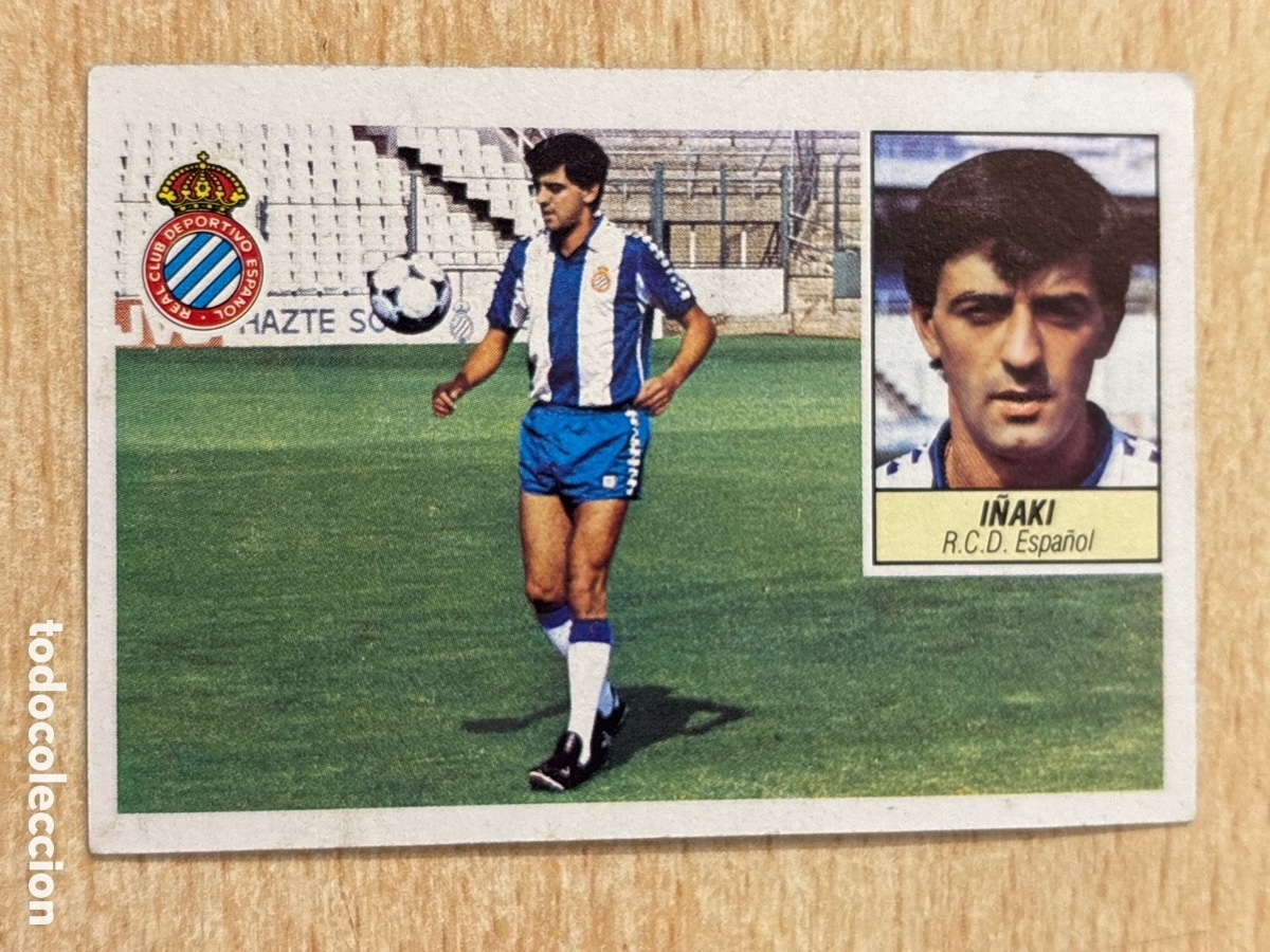 Cromos de f&uacute;tbol: I&ntilde;aki Fichaje 25 RCD Espa&ntilde;ol Ed. Este 84-85 sin pegar