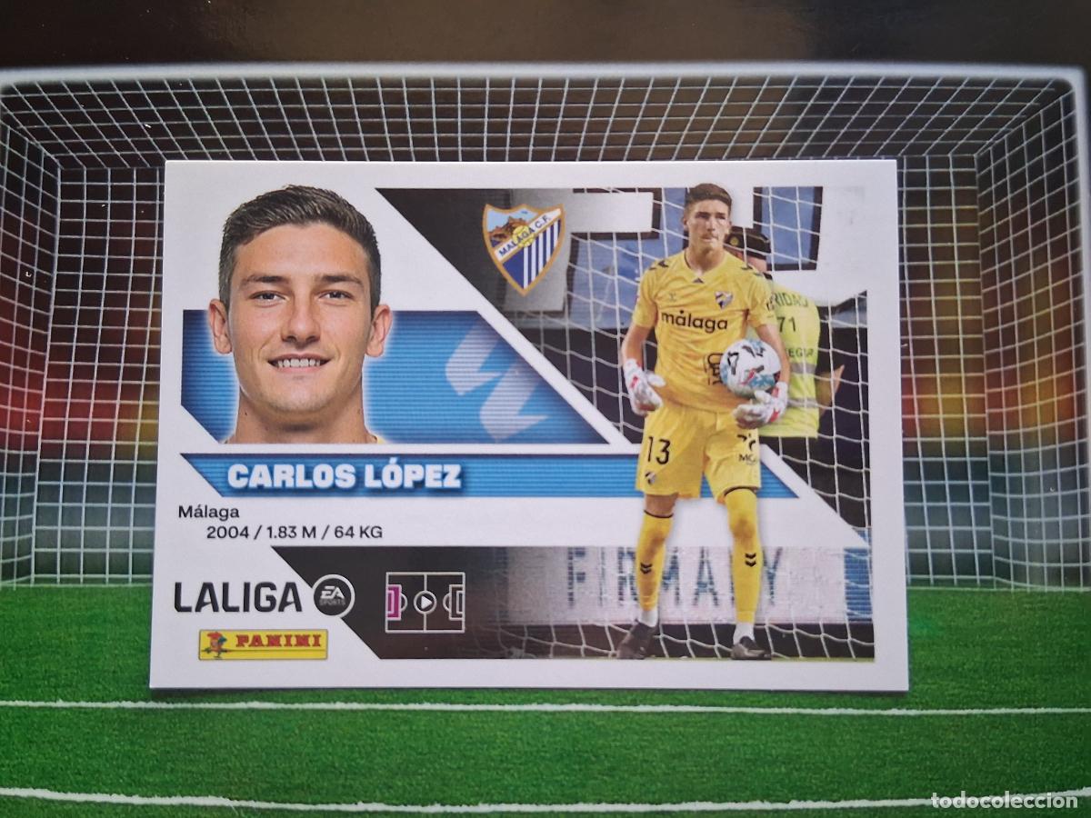 Cromos de f&uacute;tbol: 4 CARLOS LOPEZ MALAGA CROMOS EDICIONES ESTE LIGA FUTBOL PANINI 2026 2027 26 27