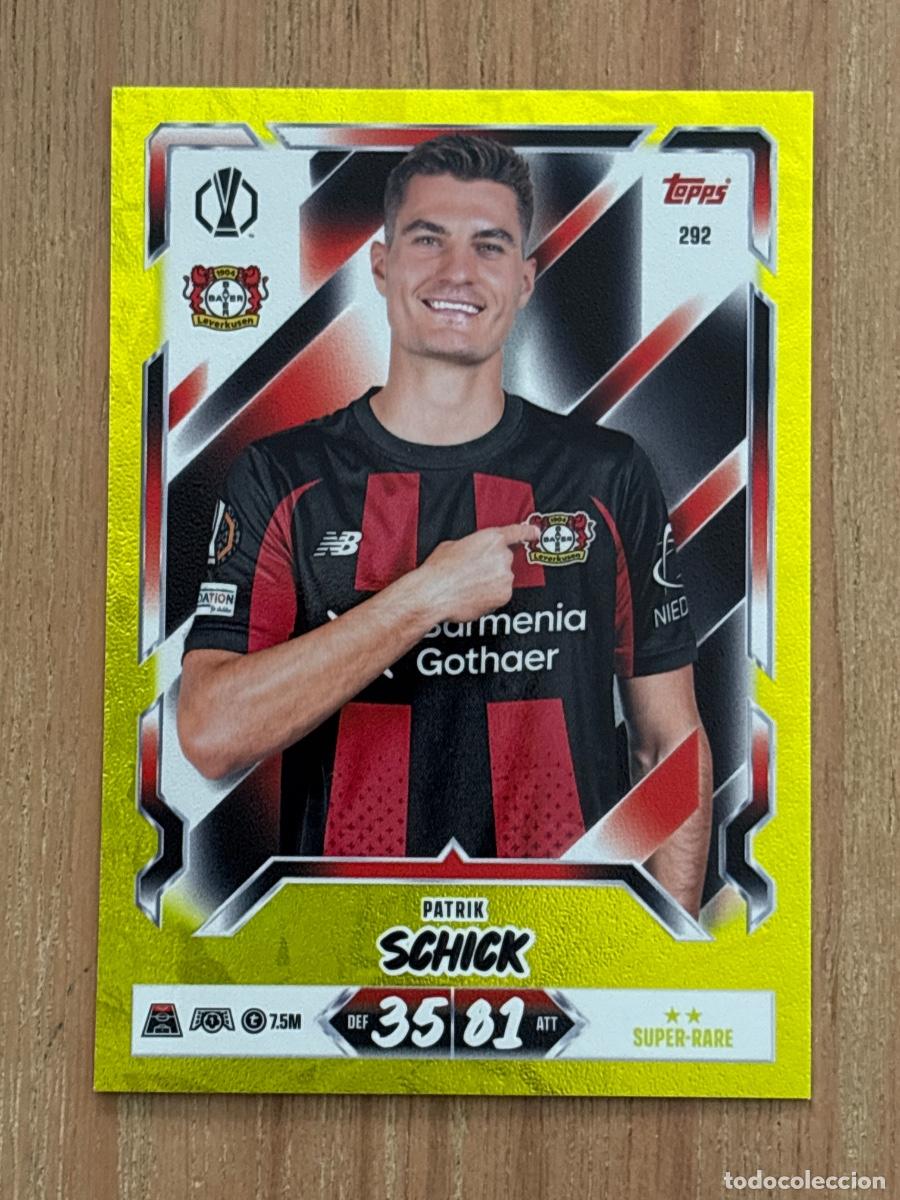 Cromos de f&uacute;tbol: 44. 20 ANIVERSARIO MATCH ATTAX 26-27 2026-27 TOPPS N 292 PATRIK SCHICK LEVERKUSEN PARALELA AMARILLA