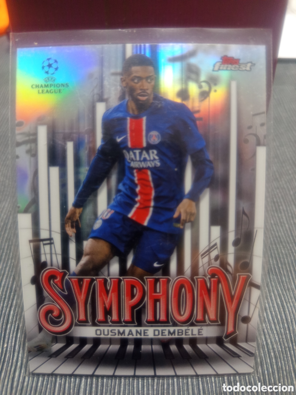 Cromos de f&uacute;tbol: Ousmane Demb&eacute;l&eacute; - Topps Finest 2025 - SY15