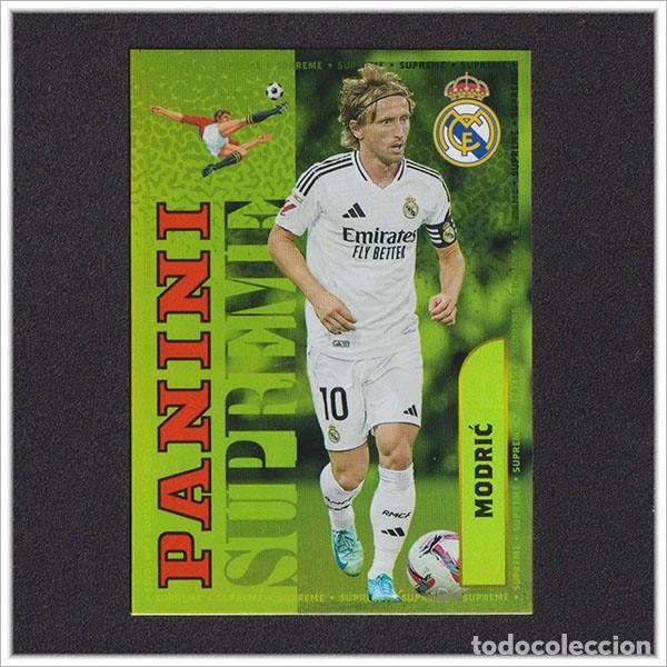 Cromos de f&uacute;tbol: PANINI CLUB 2024 2025 24 25 REAL MADRID MODRIC S4 4 SUPREME LIGA ALBUM COLECCI&Oacute;N OFICIAL