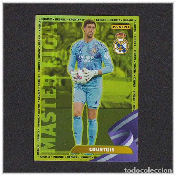 Cromos de f&uacute;tbol: PANINI CLUB 2024 2025 24 25 REAL MADRID COURTOIS K35 K 35 KROMIX MASTER LIGA COLECCI&Oacute;N OFICIAL