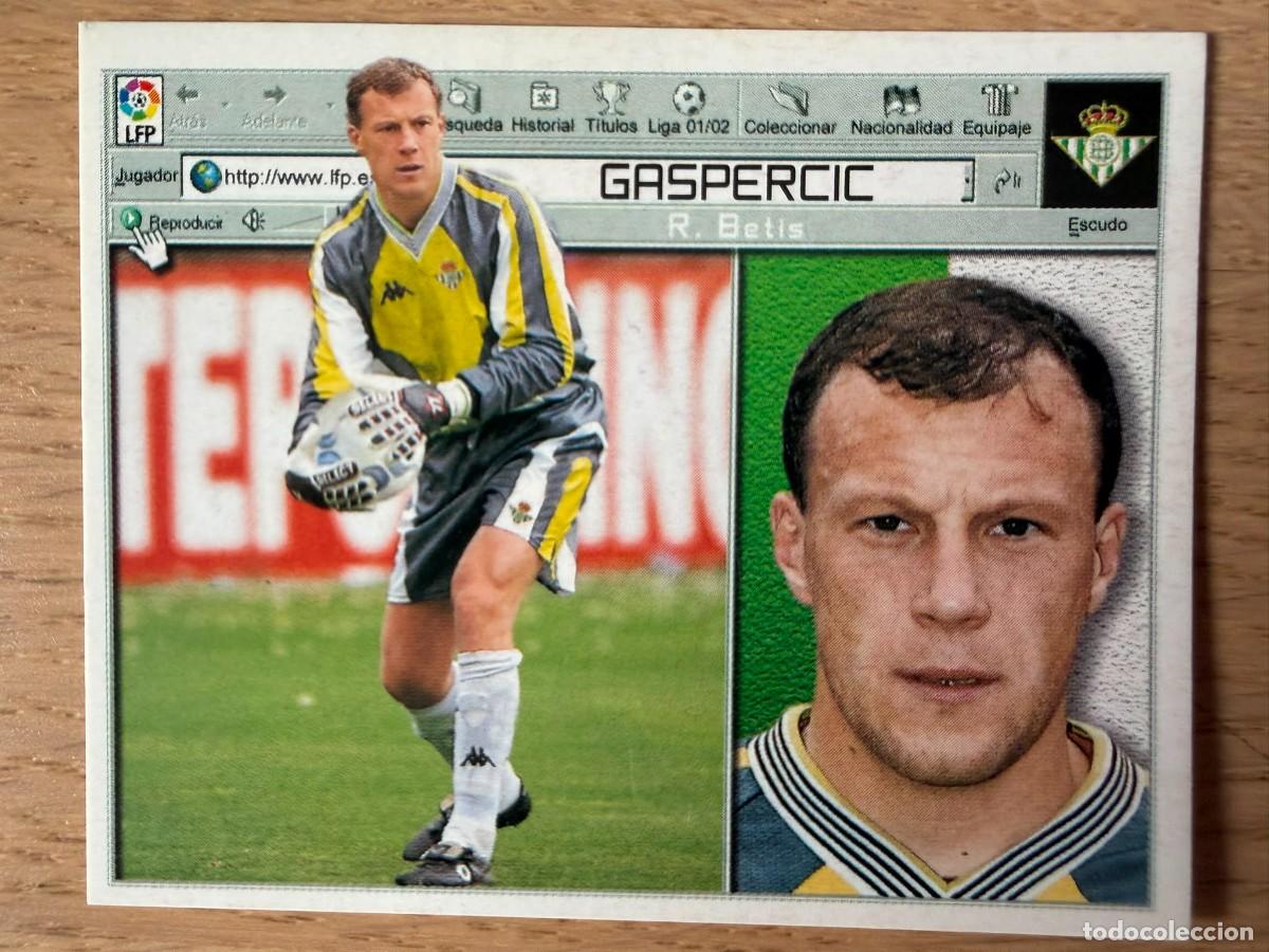Cromos de f&uacute;tbol: GASPERCIC REAL BETIS 01 02 2001 2002 LIGA EDICIONES ESTE SIN PEGAR STICKER CROMOS