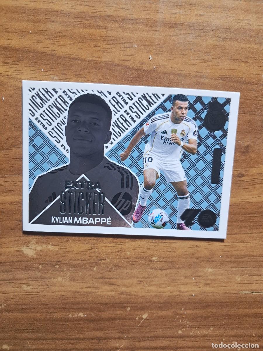 Cromos de f&uacute;tbol: CROMO LiGA ESTE TEMPORADA 26/27: EXTRA STICKER PLATA MBAPPE