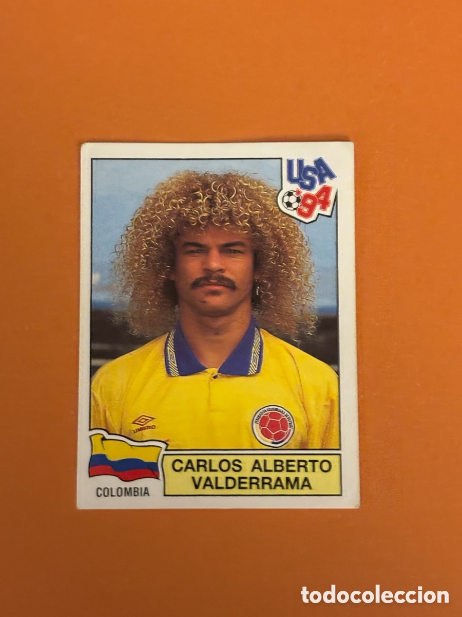 Cromos de f&uacute;tbol: 62 Valderrama Colombia 94 MUNDIAL USA 1994 PANINI. Nunca pegado