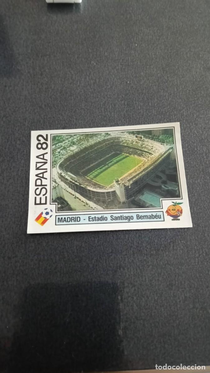 Cromos de f&uacute;tbol: Panini Mundila Espa&ntilde;a 82 Estadio Santiago Bernabeu 11 Despegado