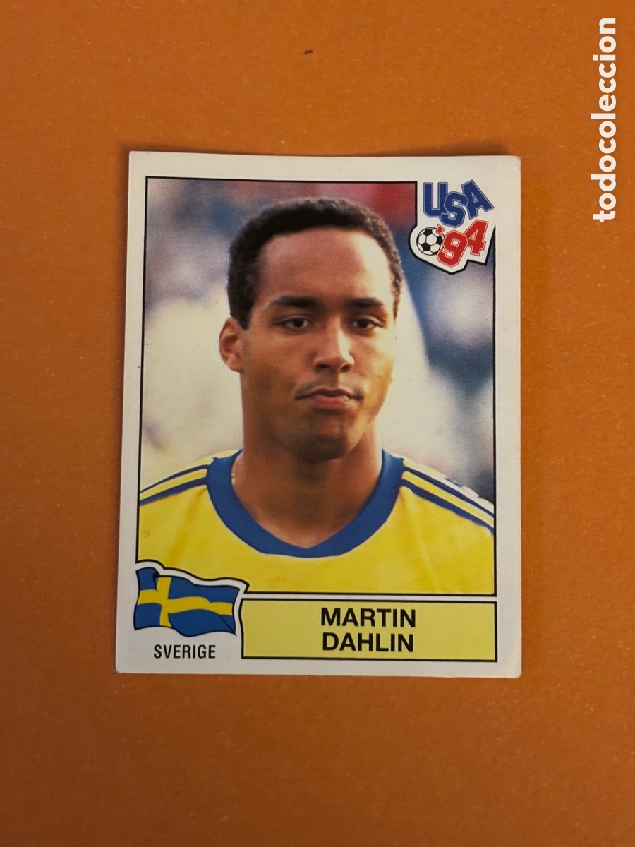 Fu&szlig;ball-Sticker: 165 Martin Dahlin (Suecia) Mundial USA 94 PANINI. Nunca pegado