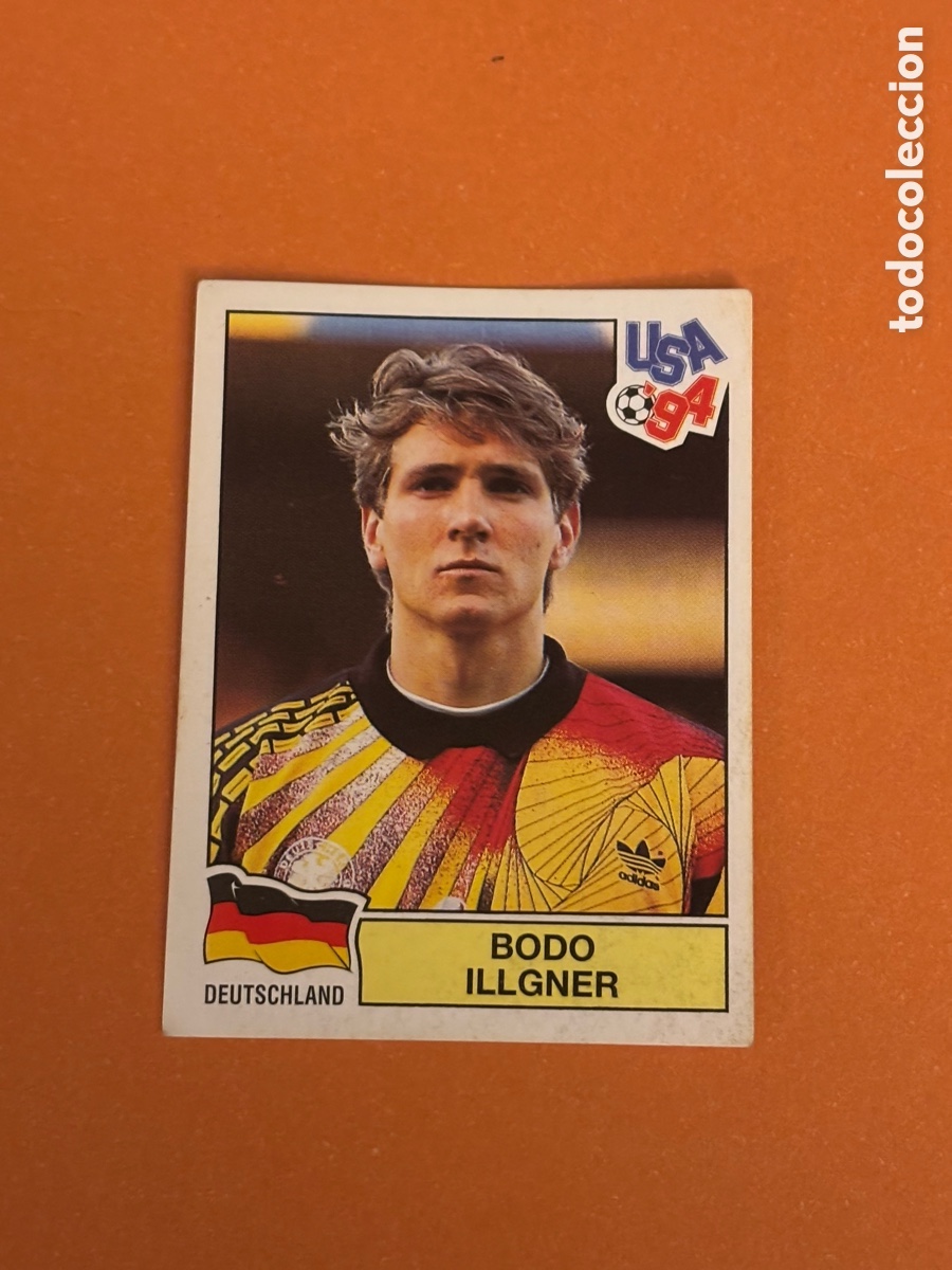 Fu&szlig;ball-Sticker: 168 Bodo Illgner Alemania 94 MUNDIAL USA 1994 PANINI. Nunca pegado