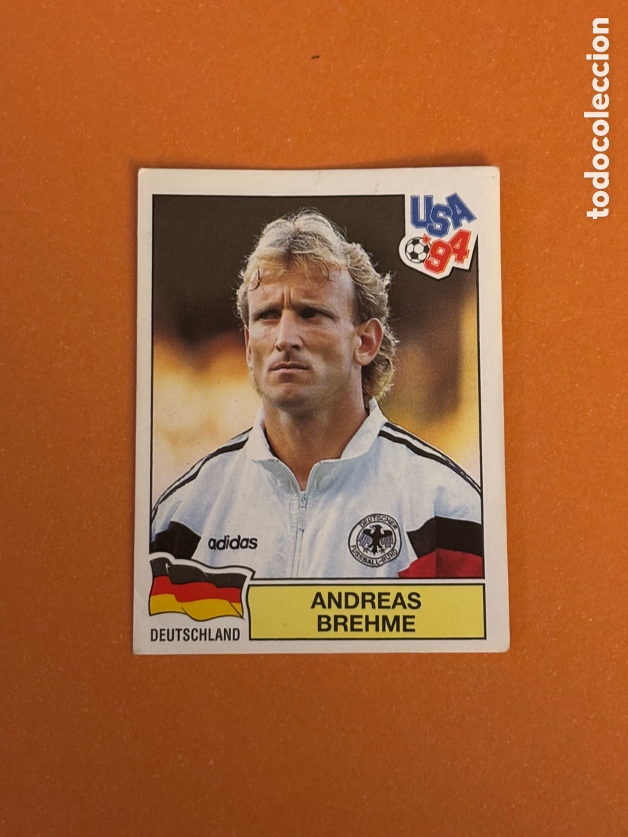 Cromos de f&uacute;tbol: 173 ANDREAS BREHME ALEMANIA MUNDIAL USA 1994 WORLD CUP ESTADOS UNIDOS 94 CROMO STICKER F&Uacute;TBOL PANINI