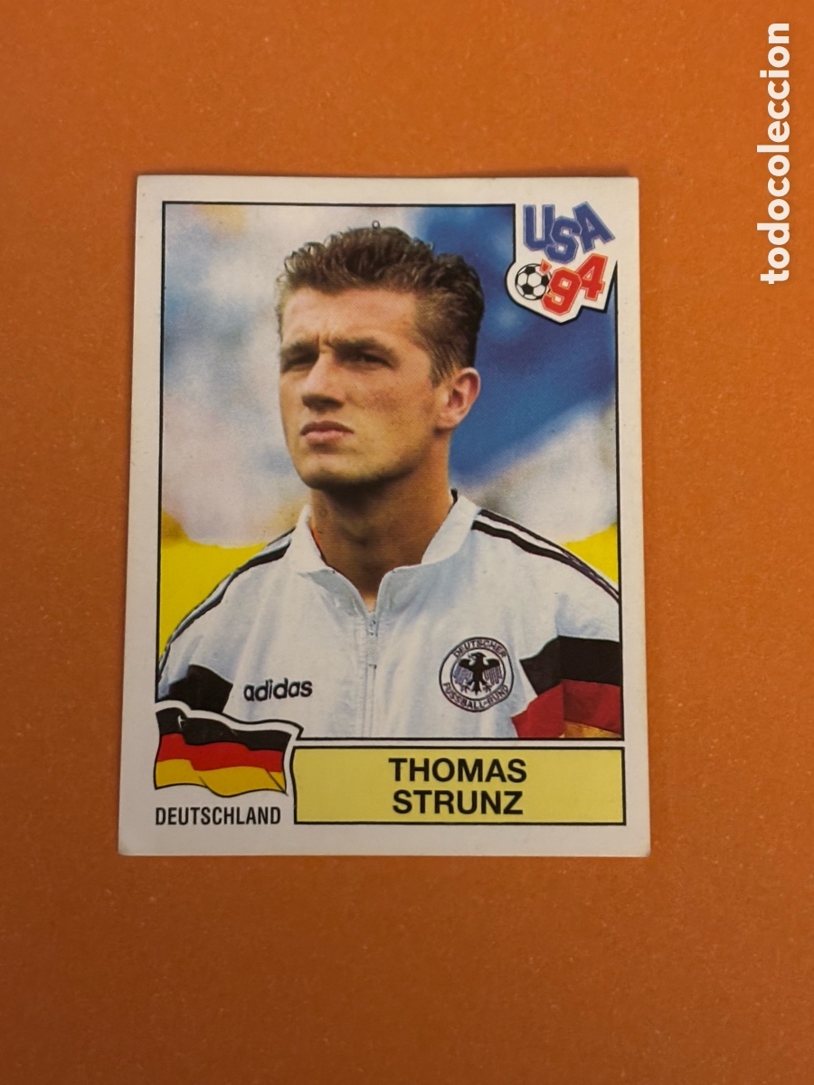 Cromos de f&uacute;tbol: 182 Thomas Strunz Alemania 94 MUNDIAL USA 1994 PANINI. Nunca pegado