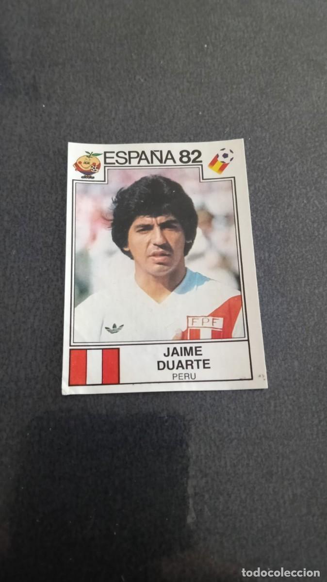 Cromos de f&uacute;tbol: Panini Mundial Espa&ntilde;a 82 Duarte Peru 75 Despegado