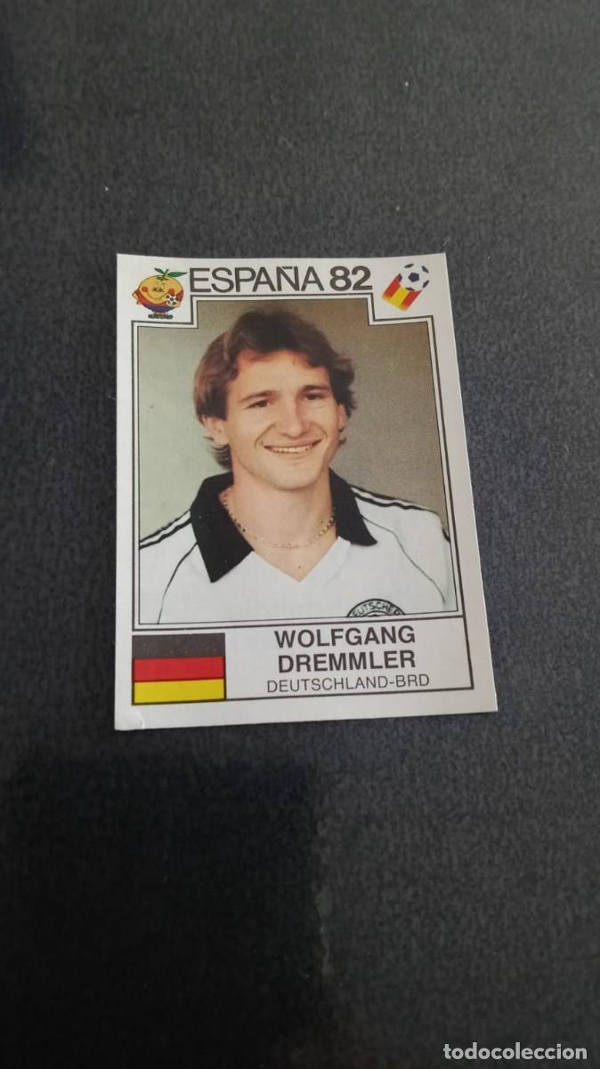 Cromos de f&uacute;tbol: Panini Mundila Espa&ntilde;a 82 Dremmler Alemania 119 Despegado
