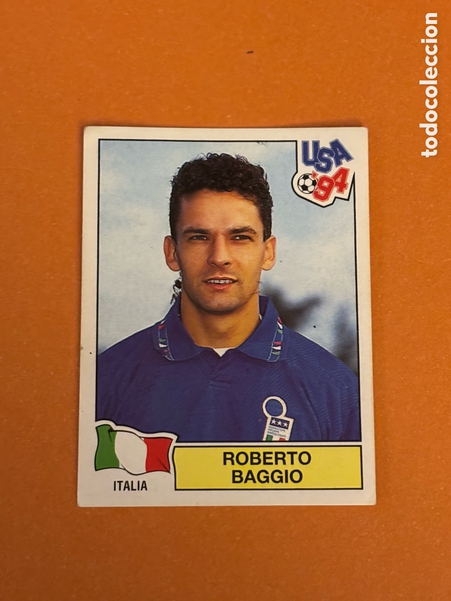 Cromos de f&uacute;tbol: 314 Roberto Baggio Italia 94 MUNDIAL USA 1994 PANINI. Nunca pegado