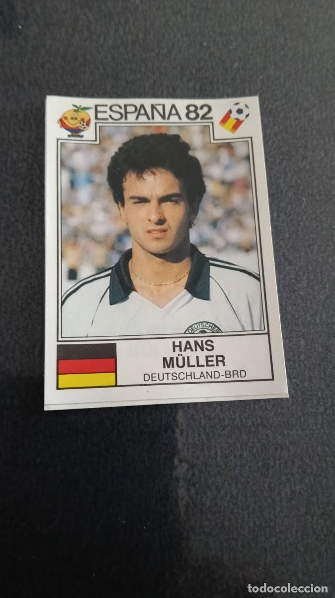Cromos de f&uacute;tbol: Panini Mundial Espa&ntilde;a 82 Muller Alemania 123 Despegado