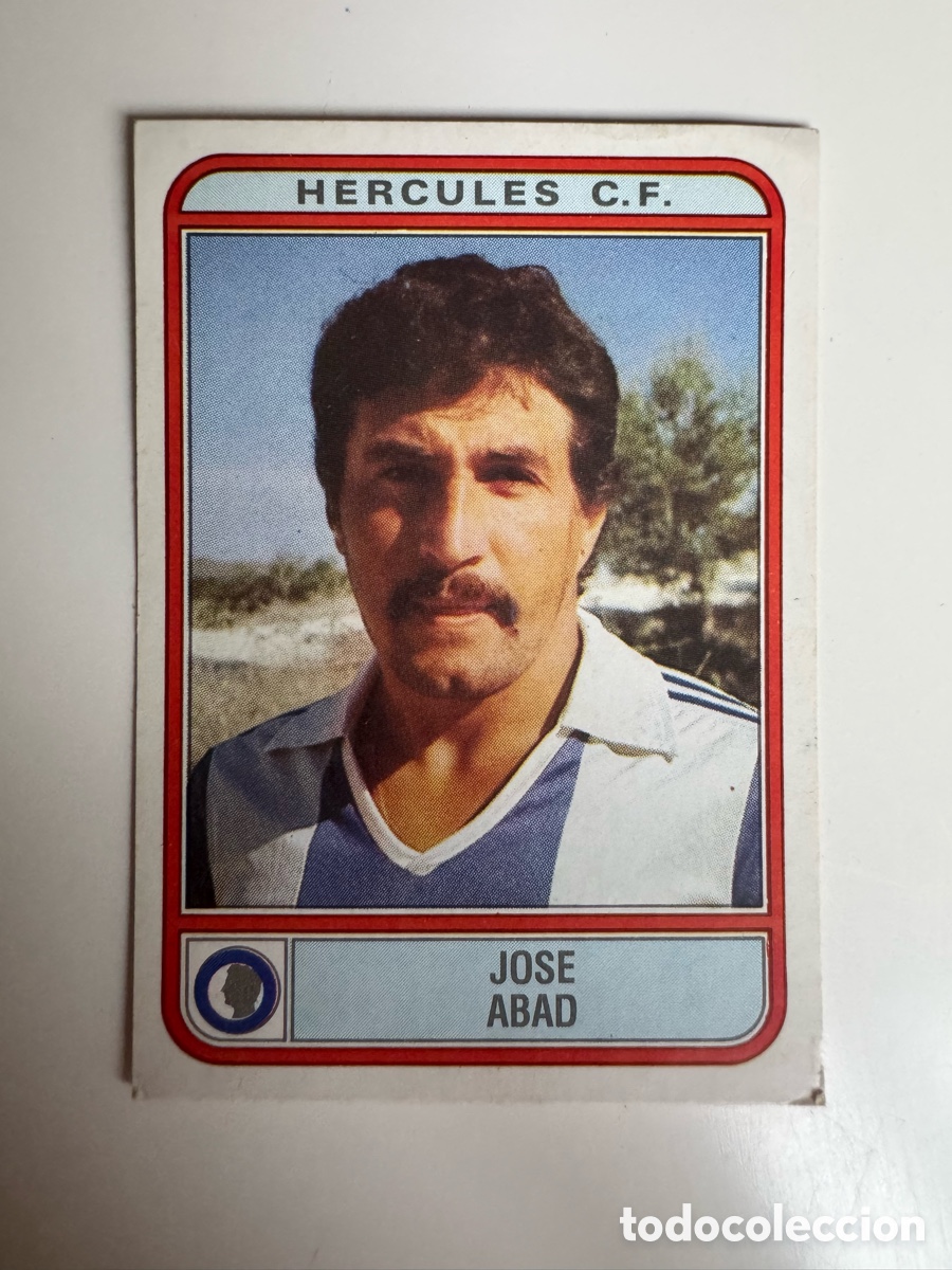 Cromos de f&uacute;tbol: Figurine Panini Futbol 81 - 82 1981 1982 Hercules CF &ndash; N&ordm; 163 &ndash; jose abad
