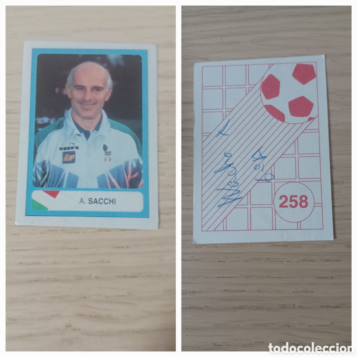 Cromos de f&uacute;tbol: CROMO ARRIGO SACCHI N 258 ITALIA DICIONES ESTADIO MUNDIAL EEUU 94 SIN PEGAR