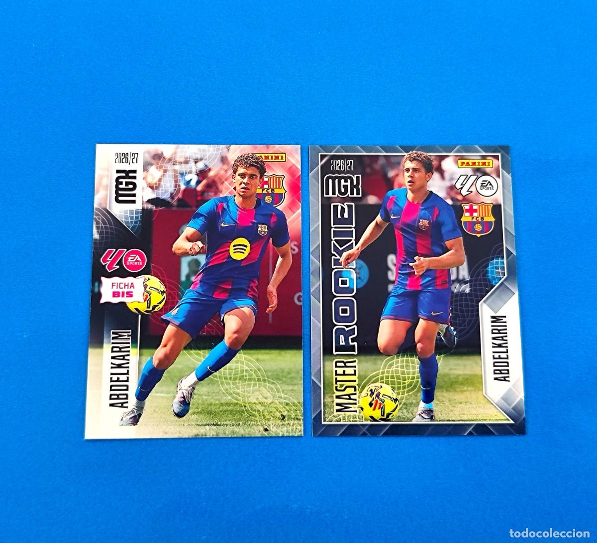 Cromos de f&uacute;tbol: Megacracks 2026 2027 / 26 27 Abdelkarim Master Rookie 406 - Ficha Bis 90 Bis Barcelona