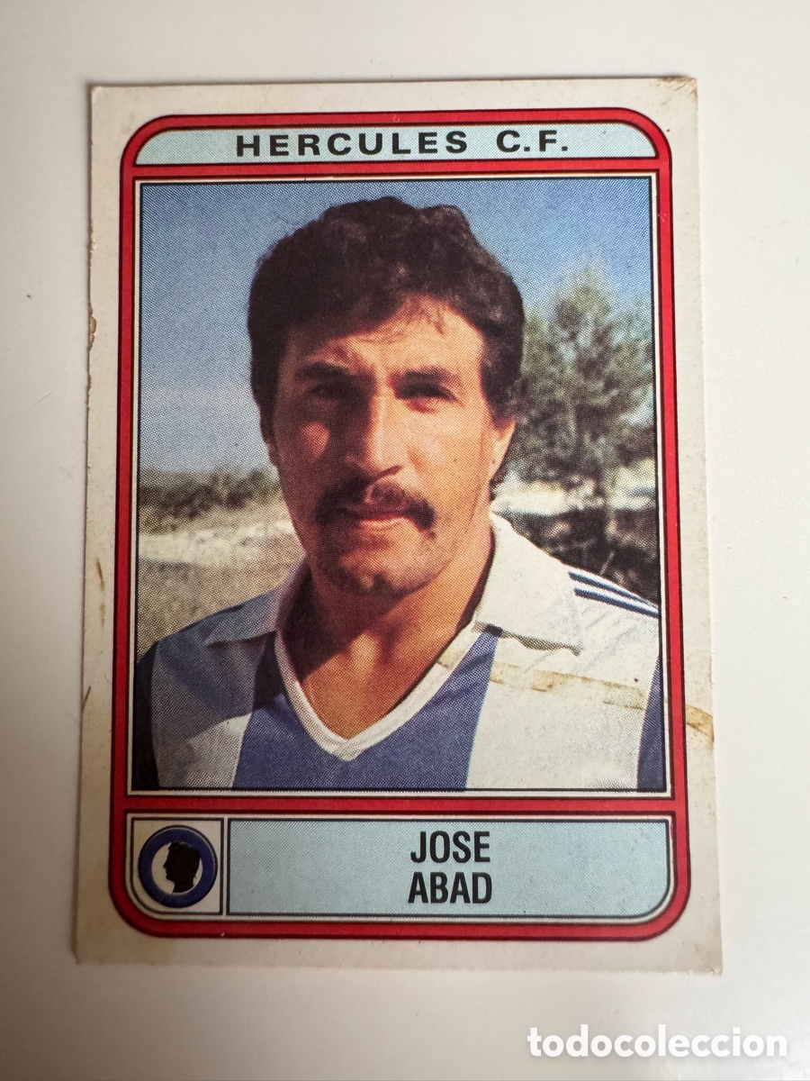 Cromos de f&uacute;tbol: Figurine Panini Futbol 81 - 82 1981 1982 Hercules CF &ndash; N&ordm; 163 &ndash; jose abad