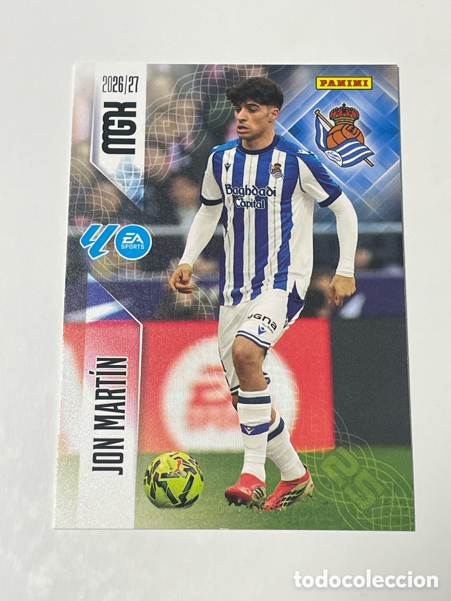 Cromos de f&uacute;tbol: Jon Mart&iacute;n Real Sociedad Panini Megacracks 26/27 #311