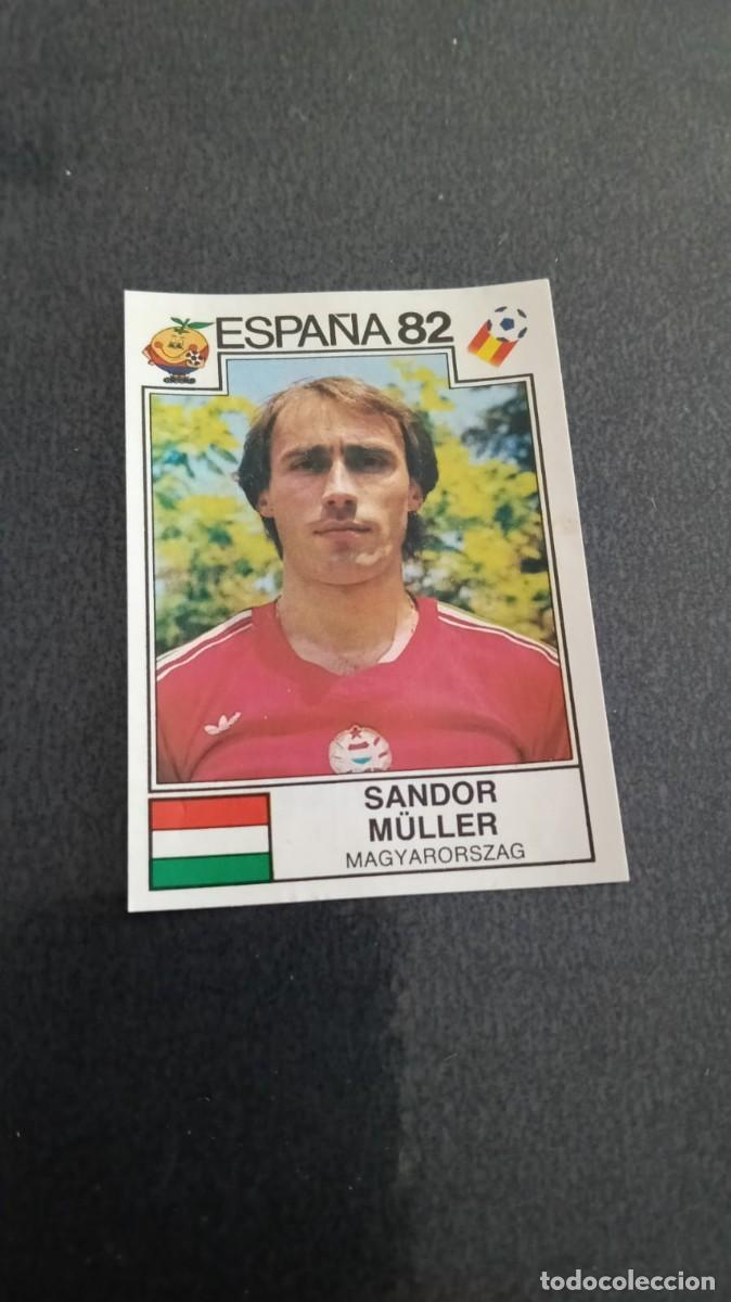 Cromos de f&uacute;tbol: Panini Mundial Espa&ntilde;a 82 Sandor Muller Hungria 192 Recortado