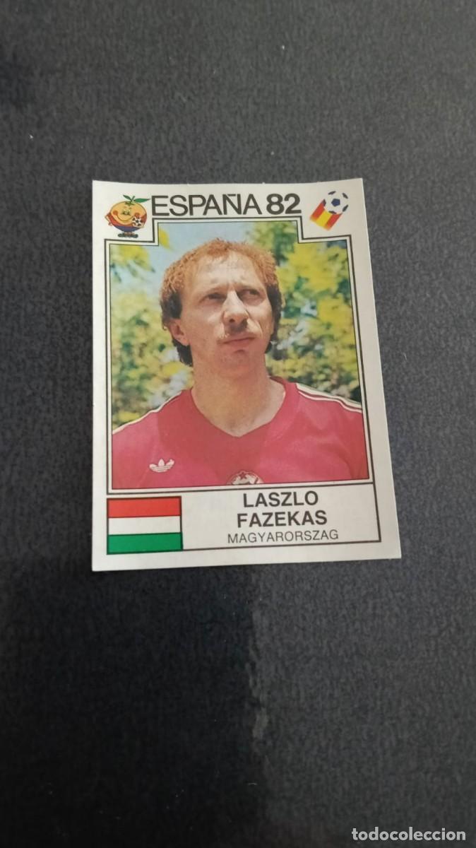 Cromos de f&uacute;tbol: Panini Mundial Espa&ntilde;a 82 Fazekas Hungria 195 Recortado