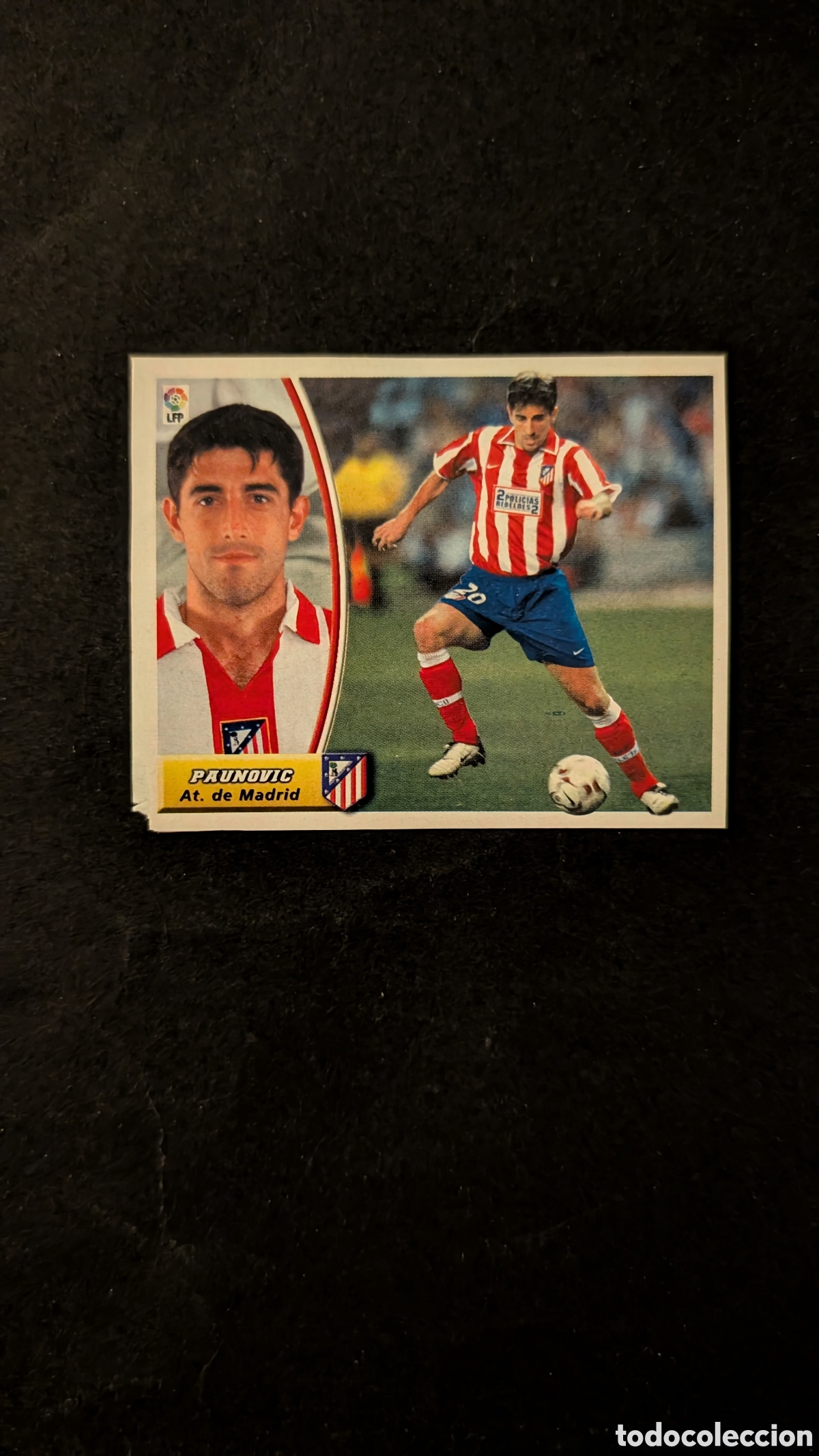 Cromos de f&uacute;tbol: PAUNOVIC ATL&Eacute;TICO MADRID COLOCA LIGA ESTE 2003/04 03 04 RECORTADO