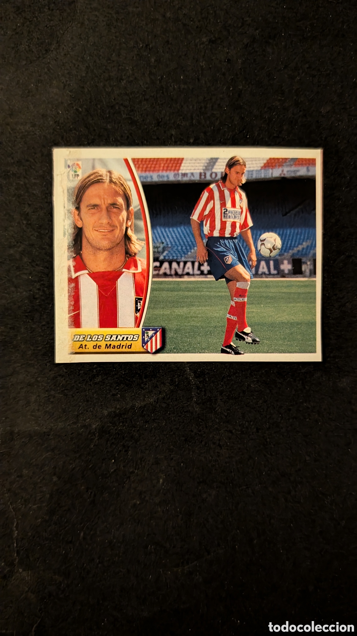 Cromos de f&uacute;tbol: DE LOS SANTOS ATL&Eacute;TICO MADRID COLOCA LIGA ESTE 2003/04 03 04 RECORTADO