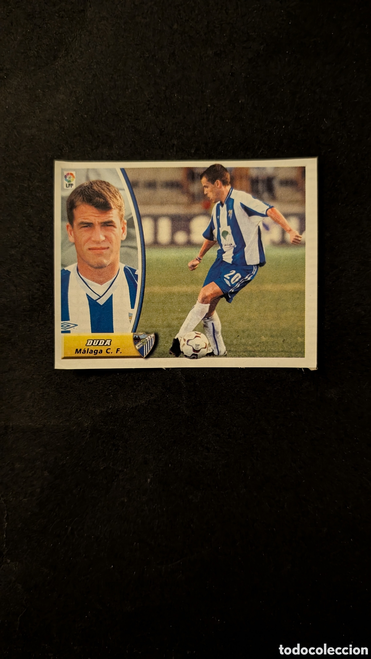 Cromos de f&uacute;tbol: DUDA MALAGA COLOCA LIGA ESTE 2003/04 03 04 RECORTADO