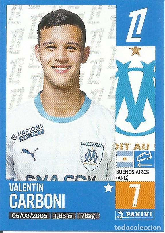 Cromos de f&uacute;tbol: Cromo n.&ordm; 223 - Valentin Carboni - Olympique de Marseille OM - Foot 2024 2025 - Ligue 1 McDonald's (