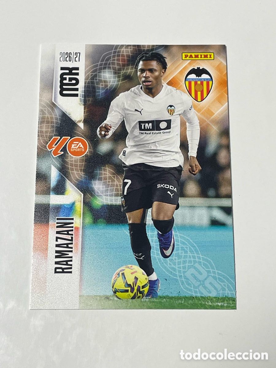 Cromos de f&uacute;tbol: Largie Ramazani Valencia Panini Megacracks 26/27 #357