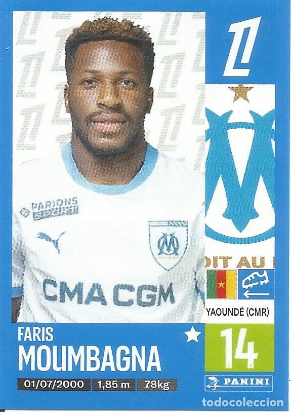 Cromos de f&uacute;tbol: Cromo n.&ordm; 234 - Faris Moumbagna - Olympique OM - Foot 2024 2025 - Ligue 1 McDonald's (Panini) - UNFP
