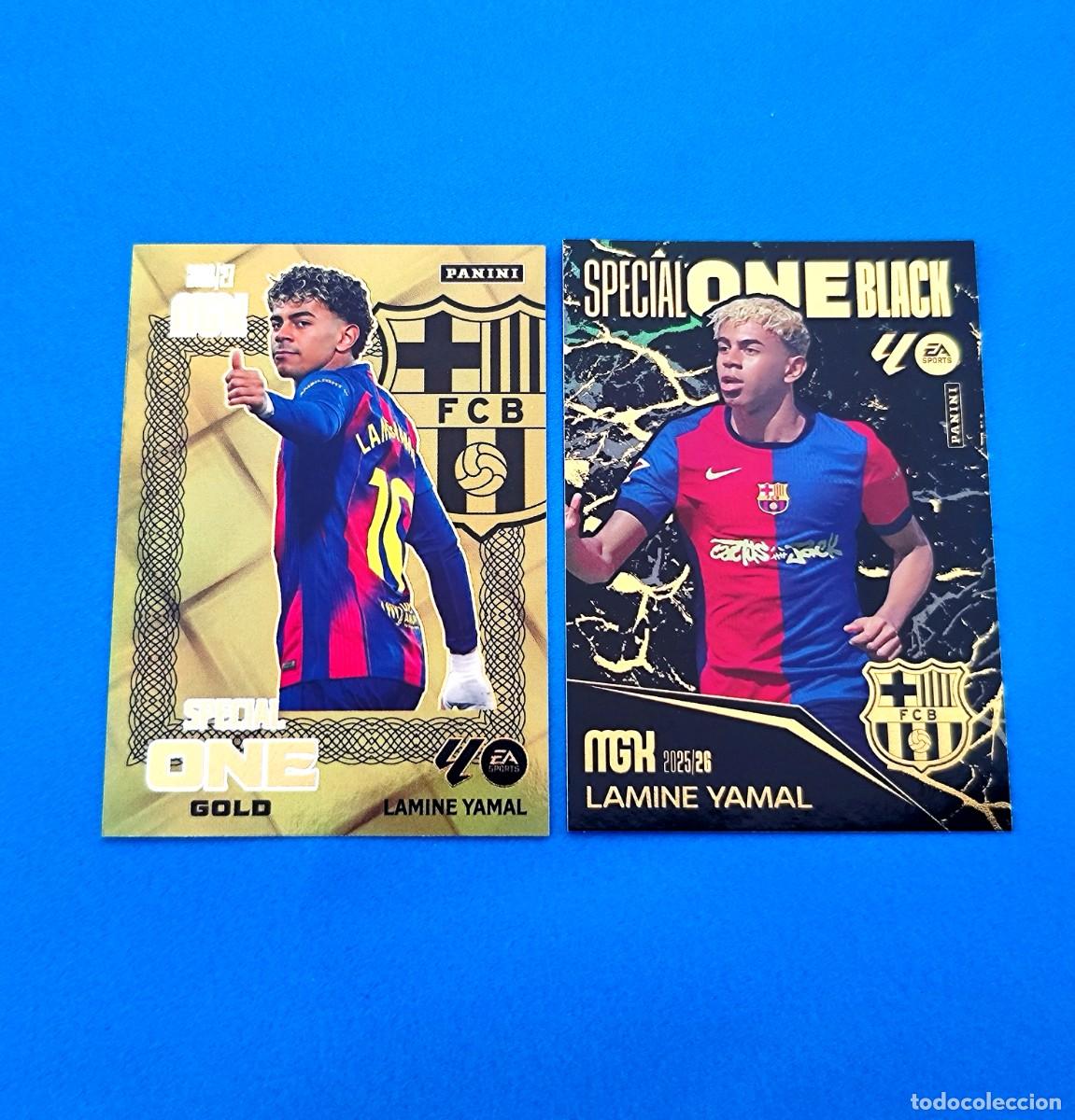 Cromos de f&uacute;tbol: Megacracks 2025 2026 / 25 26 - 2026 2027 / 26 27 Special One Black - One Gold Lamine Yamal Barcelona