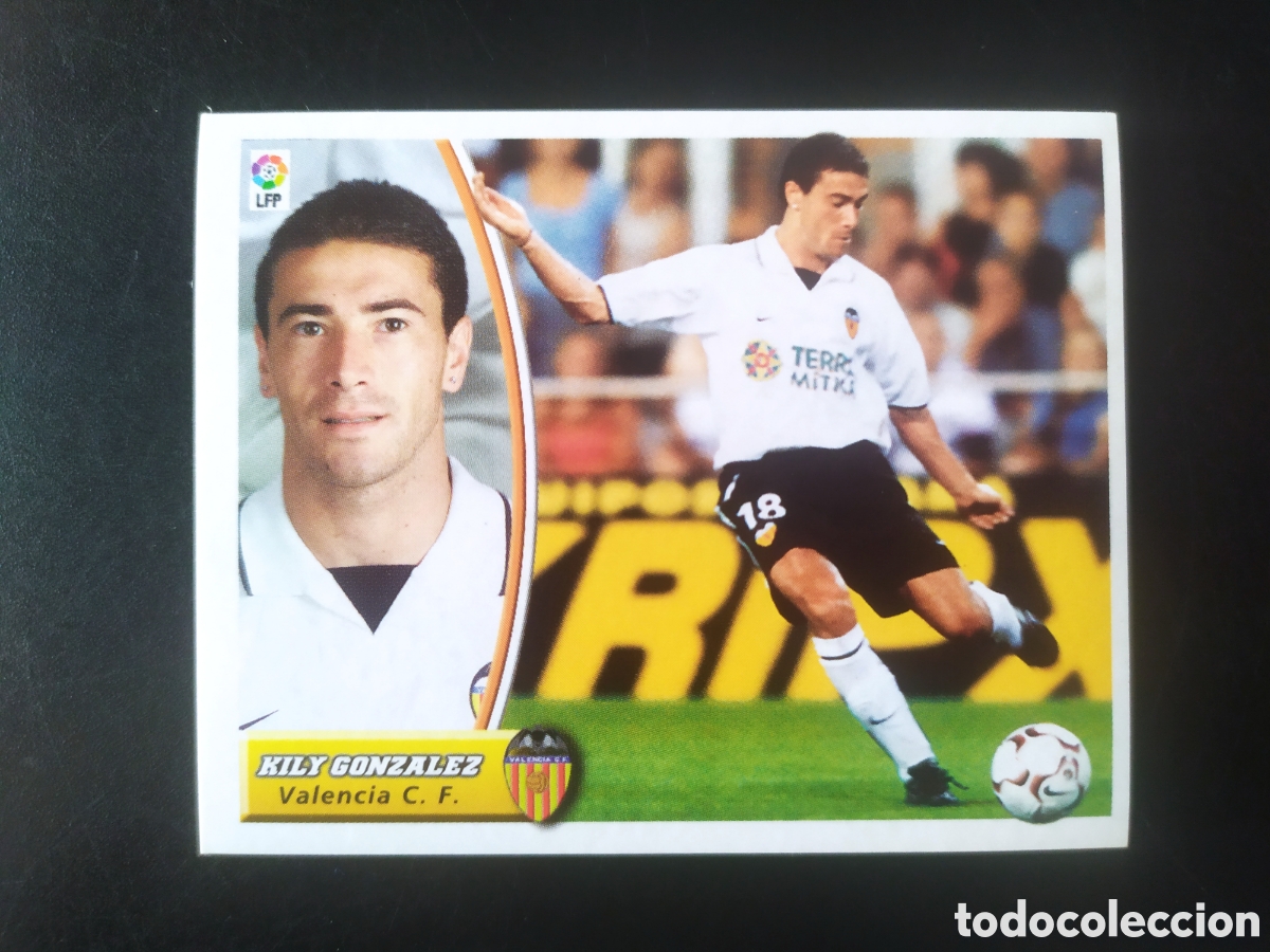 Football Stickers: Liga este 2003 2004 03 04 panini Kily Gonz&aacute;lez Valencia