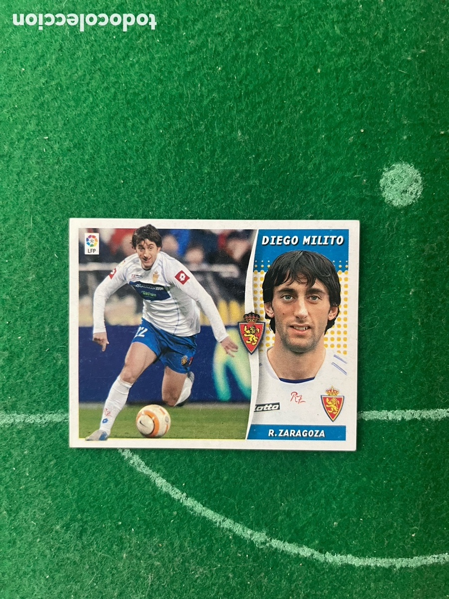 Cromos de f&uacute;tbol: DIEGO MILITO REAL ZARAGOZA LIGA ESTE 2006 2007 PANINI