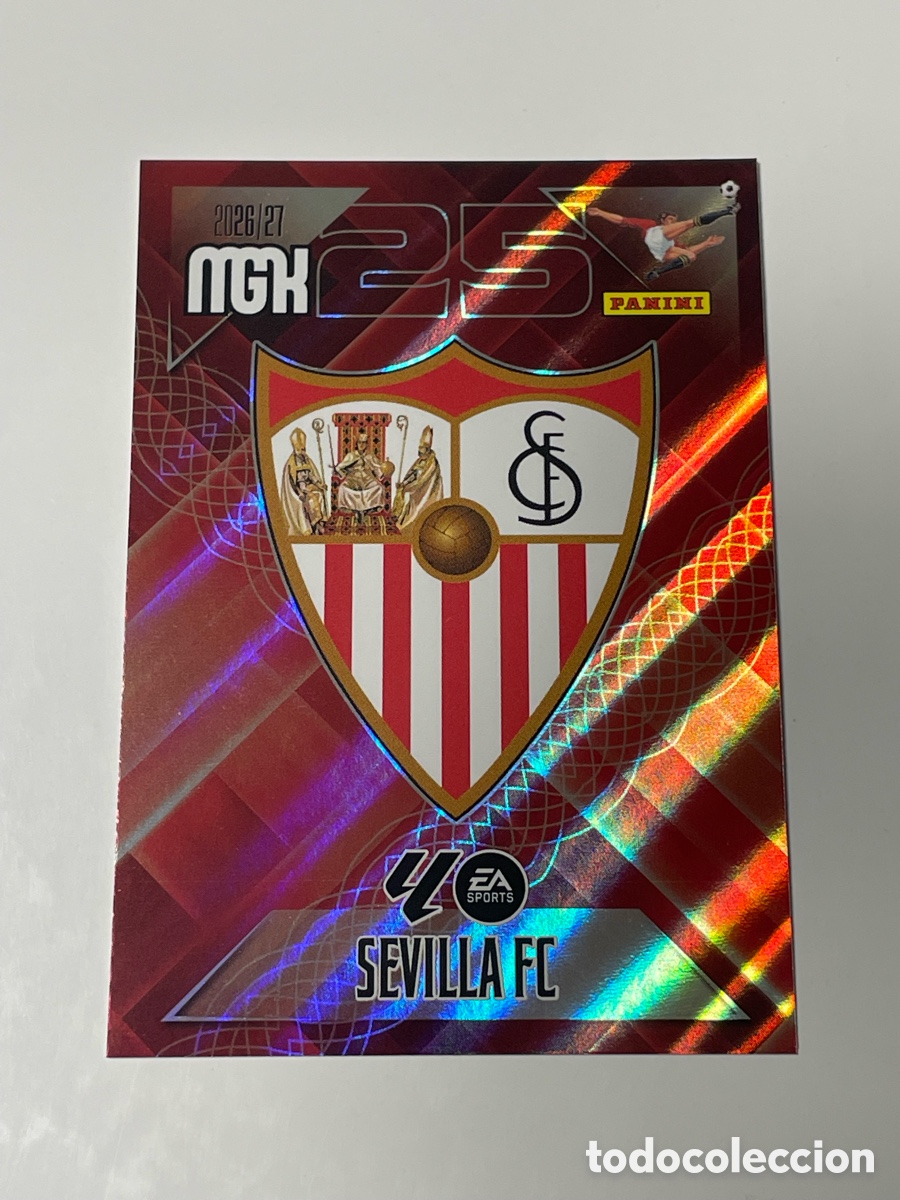 Cromos de f&uacute;tbol: Escudo Sevilla 26/27 Panini Megacracks #325