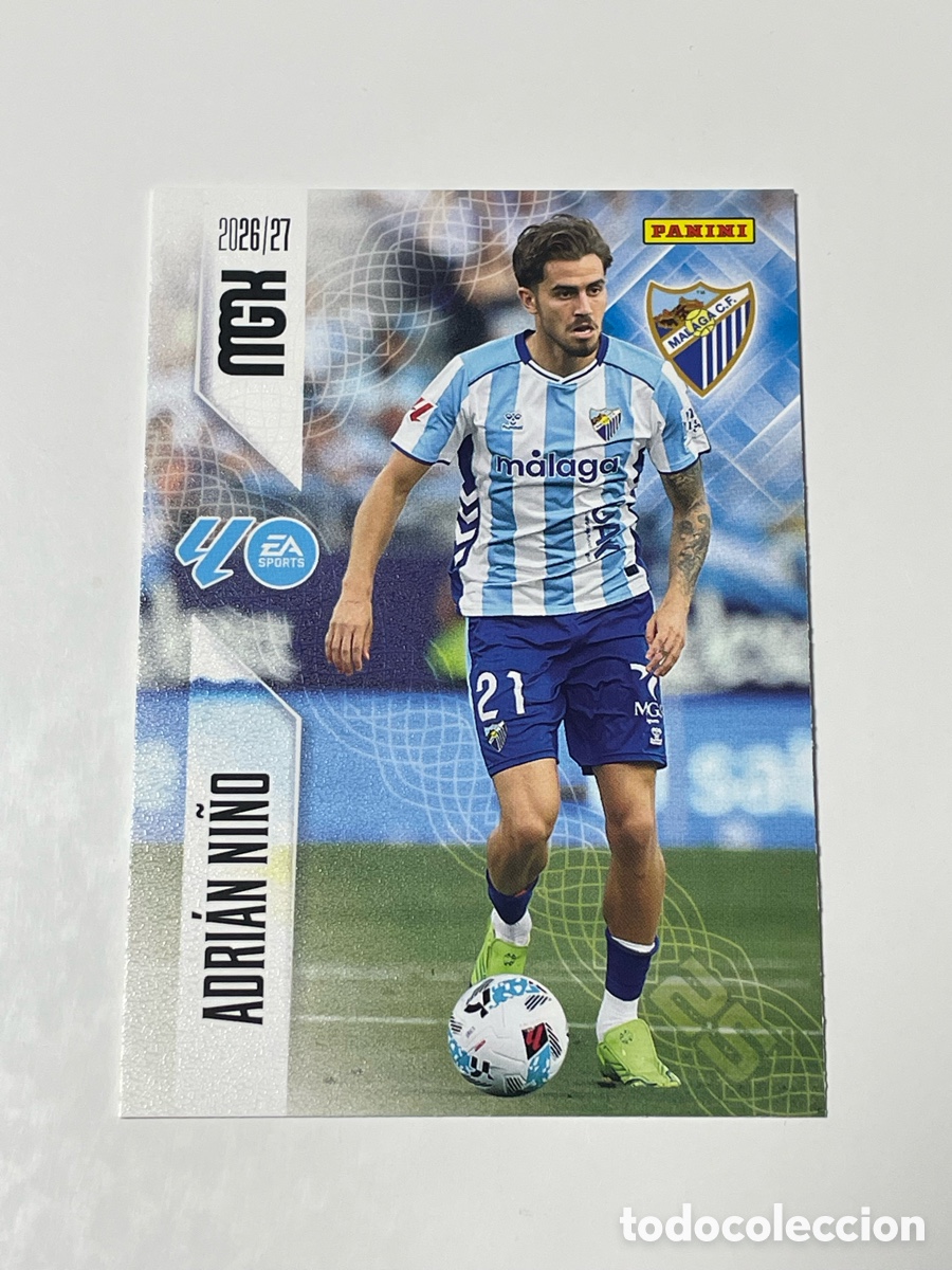 Football Stickers: Adri&aacute;n Ni&ntilde;o M&aacute;laga Panini Megacracks 26/27 #250