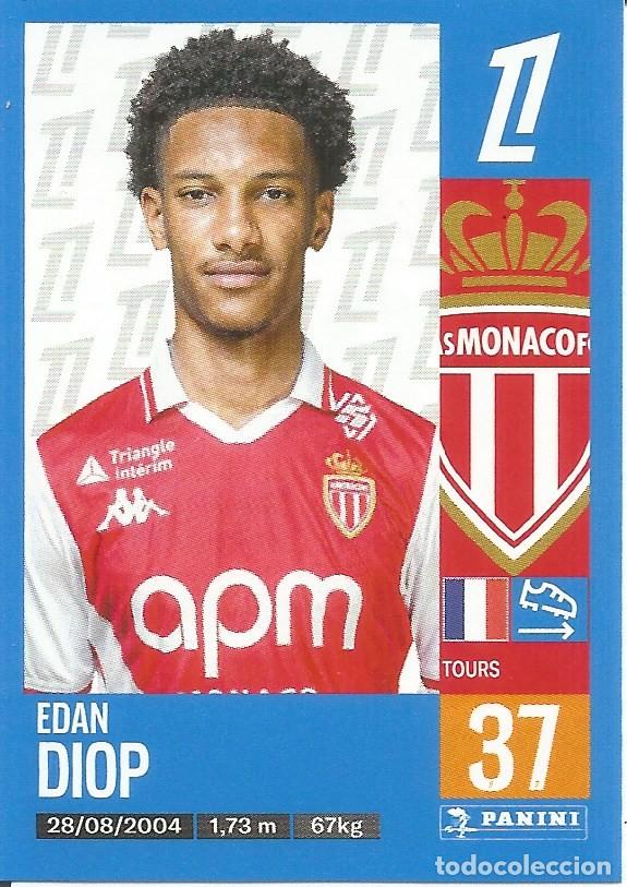Cromos de f&uacute;tbol: Cromo n.&ordm; 252 - Edan Diop - AS Monaco FC - Foot 2024 2025 - Ligue 1 McDonald's (Panini) - UNFP