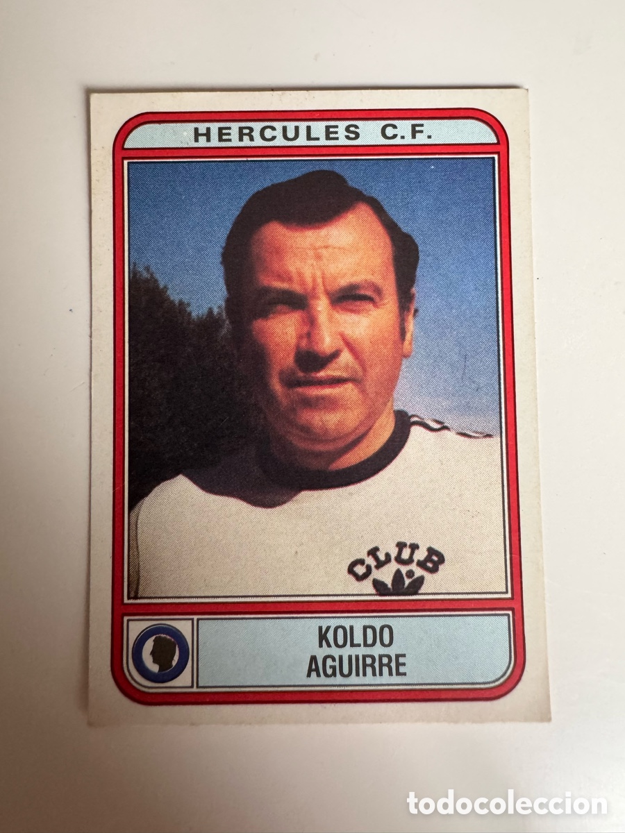 Cromos de f&uacute;tbol: Figurine Panini Futbol 81 - 82 1981 1982 Hercules CF &ndash; N&ordm; 154 &ndash; KOLDO AGUIRRE