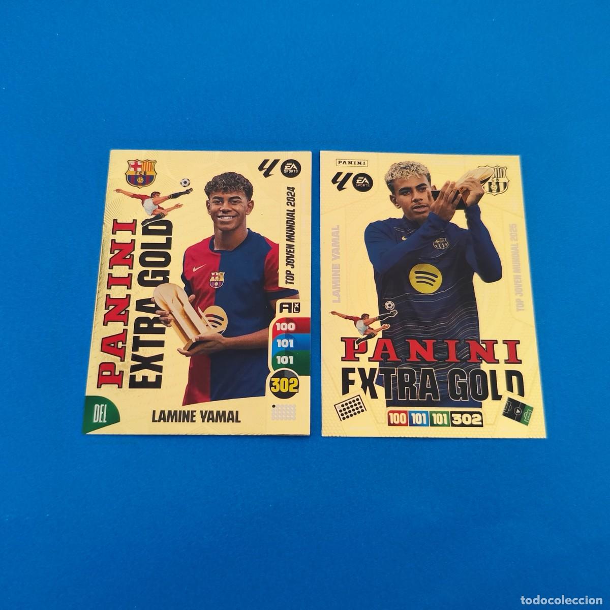 Cromos de f&uacute;tbol: Adrenalyn 2024 2025 / 24 25 - 2025 2026 / 25 26 Lamine Yamal Panini Extra Gold Barcelona