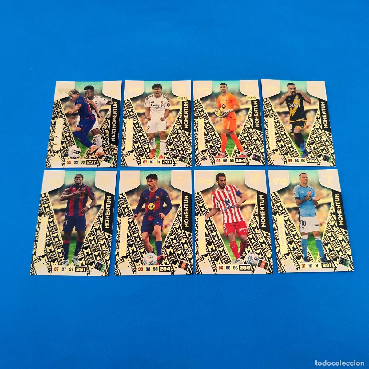 Cromos de f&uacute;tbol: Adrenalyn 2025 2026 / 25 26 Momentum Gonzalo Joan Garc&iacute;a Cl&aacute;sico Yamal Aspas Etta &Aacute;lvaro Koke Pedri